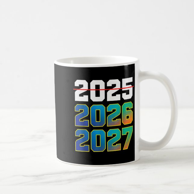 Taza De Café Happy New Year 2026 Coming Soon 2027 Funny 67 Meme (Derecha)