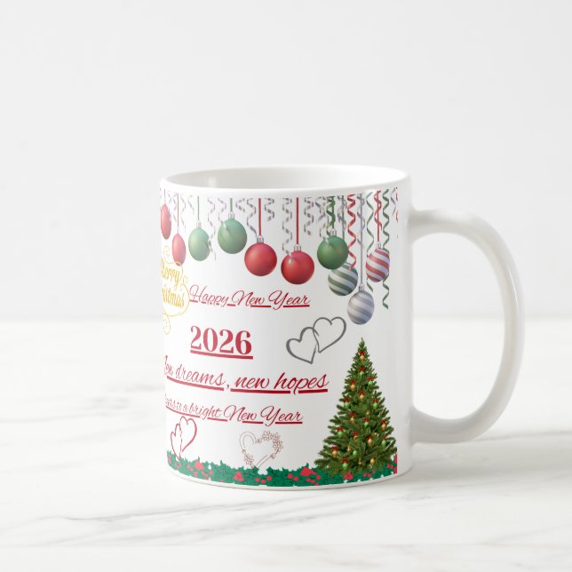 Taza De Café Happy New Year Celebration Mug (Derecha)