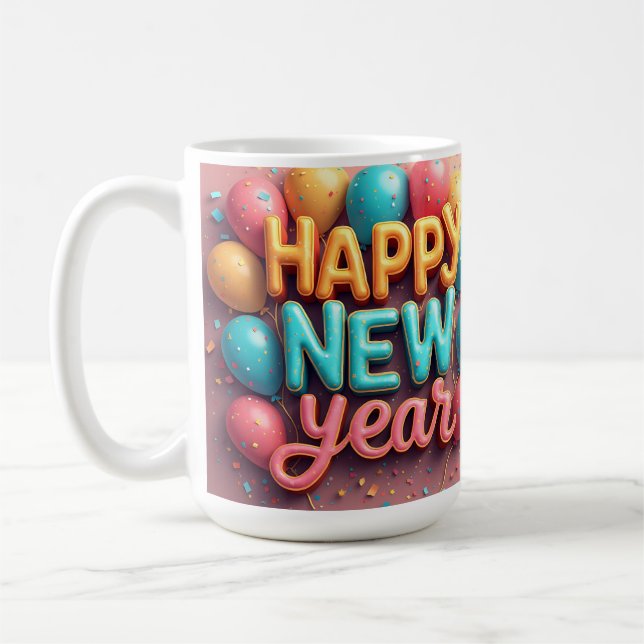Taza De Café Happy New Year Coffee Mug (Izquierda)