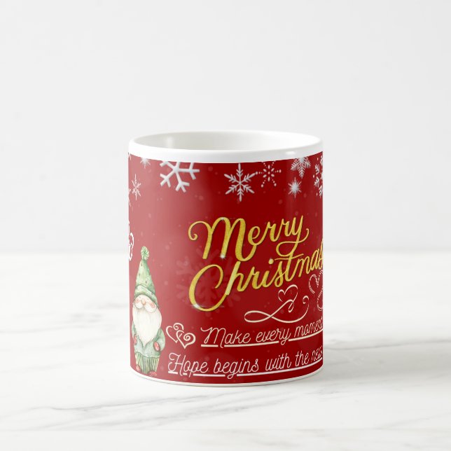 Taza De Café Happy New Year Festive Gnome Coffee Mug (Centro)