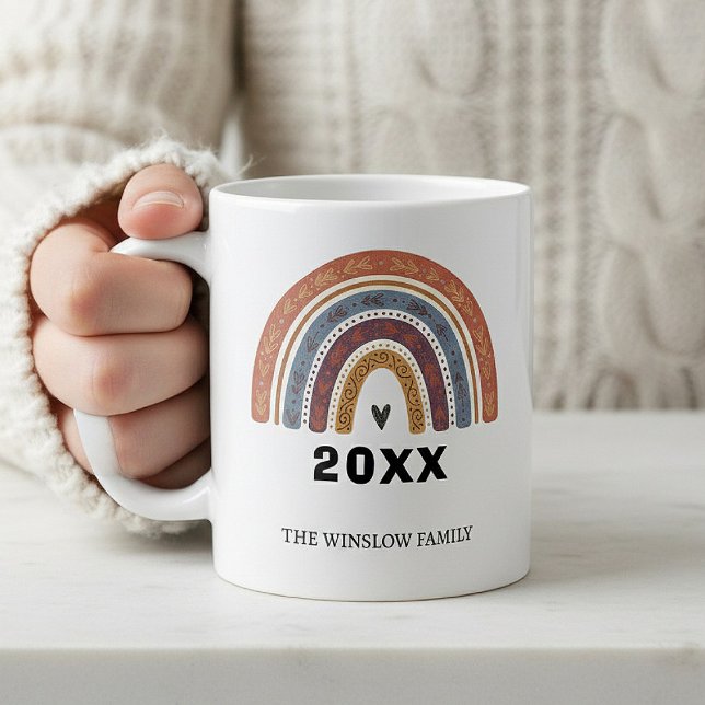 Taza De Café Happy New Year Mug Personalized Family Name custom (Subido por el creador)