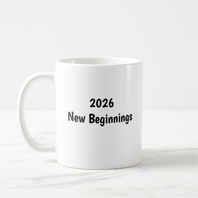Taza De Café Happy New Year ✨ New Beginnings Mug (Izquierda)