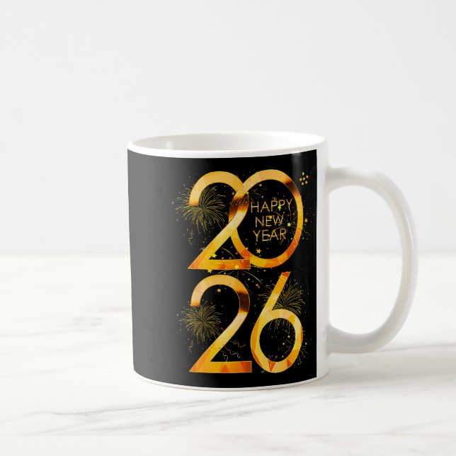 Taza De Café Happy New Year Party Supplies 2026 Family Matching (Derecha)