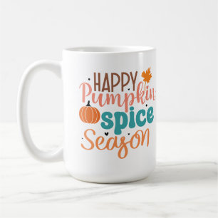 Taza De Café Happy Pumpkin Spason Season Fall Typography