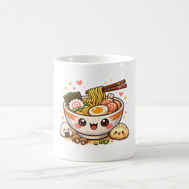Taza De Café Happy Ramen Friends Mug (Centro)