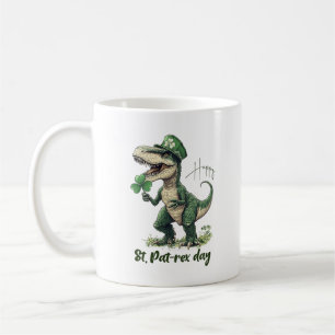 Taza De Café Happy St. PatREX Day dinosaur st. Patrick's day