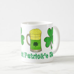 Taza De Café Happy St. Patrick's Day Green Beer Shamrock