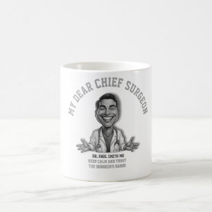Taza De Café Happy Surgeon Cartoon Print For Gifts