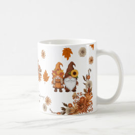 Taza De Café Happy Thanksgiving Gnome Floral Art