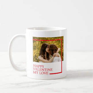 Taza De Café Happy Valentine Custom Photo