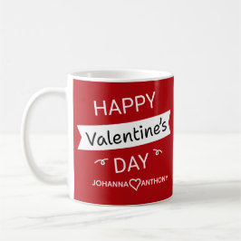 Taza De Café Happy Valentine’s Day – Cute Valentine Love Custom