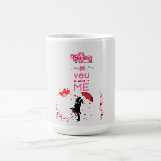 Taza De Café Happy Valentine’s Day – You and Me Romantic Love  (Centro)