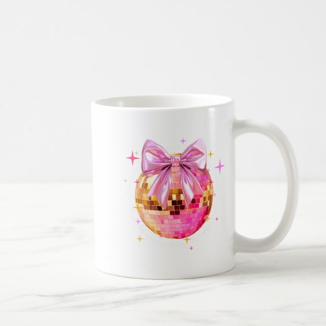 Taza De Café Happy Valentine's Day Funny Coquette Disco Ball Gi (Derecha)