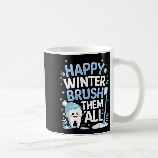 Taza De Café Happy Winter Bruhem All Teeth Dental Dentist Chris (Derecha)