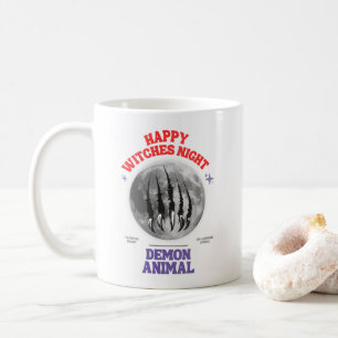 Taza De Café happy witches night demon animal