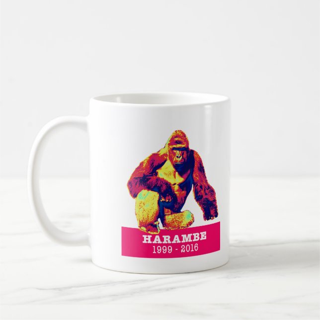 Taza De Café Harambe, la mugre de gorila (Izquierda)