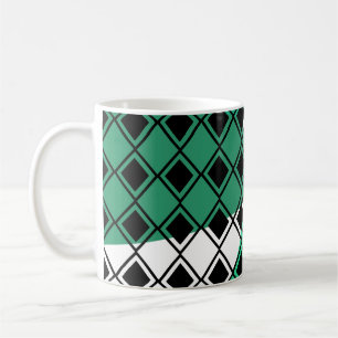 Taza De Café Harlequin del Triángulo Verde