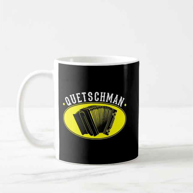 Taza De Café Harmonica Lover Quetschman Styrian Harmonica Squar (Izquierda)