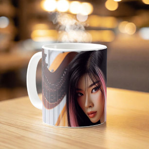 Taza De Café Harp, músico libra zodiaco