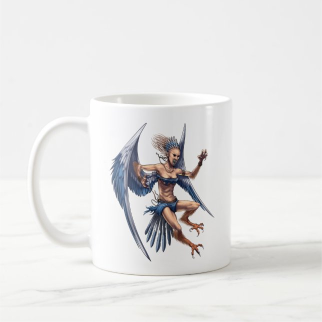 Taza De Café Harpy de mitología griega (Izquierda)