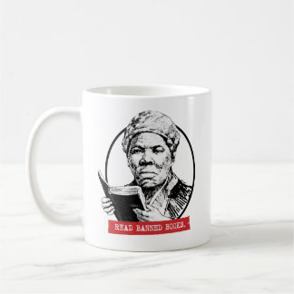 Taza De Café Harriet Tubman lee libros prohibidos