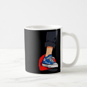 Taza De Café Harris Blue Stepping On Red Mega Gorra