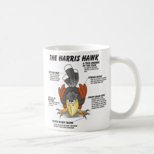 Taza De Café Harris Hawk el dibujo animado