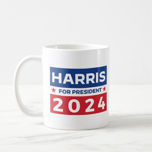 Taza De Café Harris para el presidente 2024 (Izquierda)
