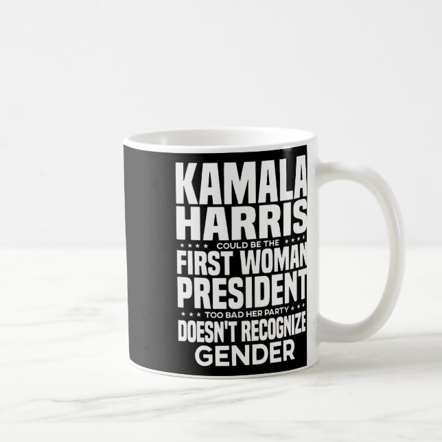 Taza De Café Harris podría ser la primera mujer presidente dema (Derecha)