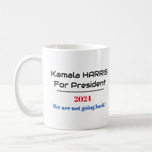 Taza De Café Harris por el presidente 2024 'No regresaremos'