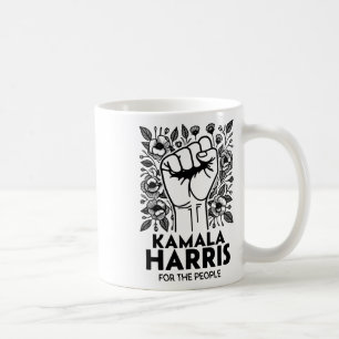 Taza De Café Harris Por La Flor Salvaje Retro Del Pueblo