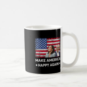 Taza De Café Harris Tim Waltz WAlzheimer 2024 Make America Happ