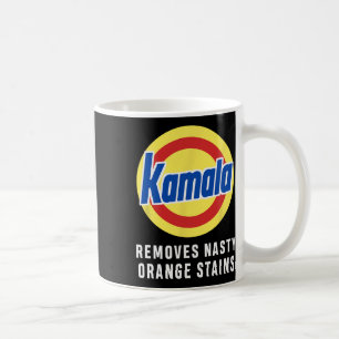 Taza De Café Harris Tim Walz retira a Nasty Naranja Stains Funn
