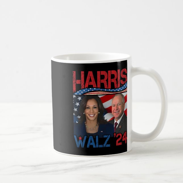 Taza De Café Harris Tim Walz vals 3  (Derecha)