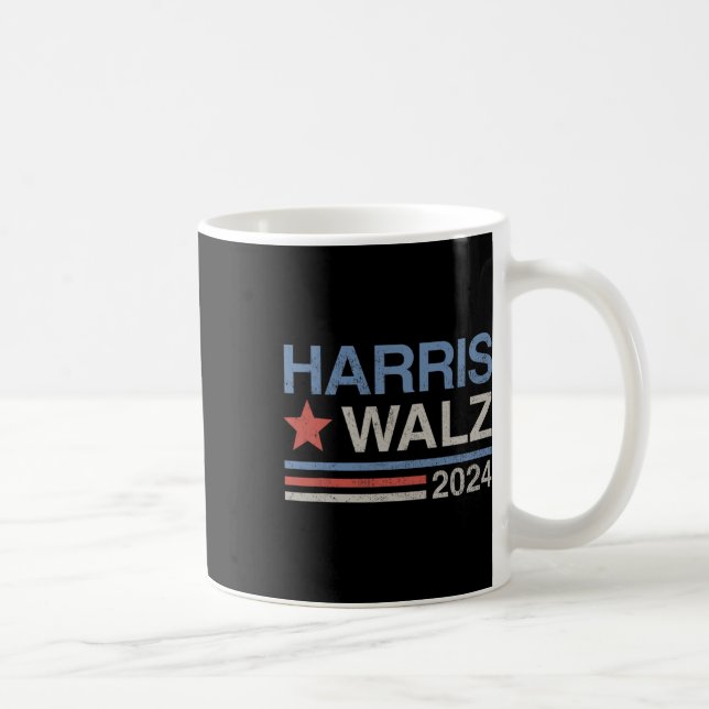 Taza De Café Harris Tim Walz Vp Presidente Harris Waltz 20 (Derecha)