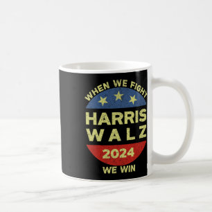 Taza De Café Harris Tim WAlzheimer 2024 Cuando Peleamos Ganamos