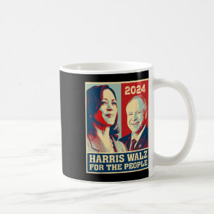 Taza De Café Harris W 2024 Por El Pueblo Demócrata Vota Kamala