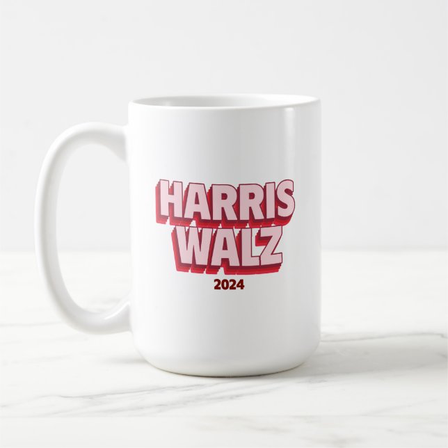 Taza De Café Harris Walz 2024 Coffee Mug (Izquierda)