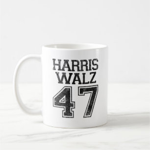 Taza De Café Harris Walz 47º Presidente Vintage