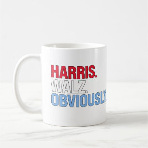 Taza De Café Harris Walz Obviamente