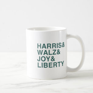 Taza De Café Harris Y W Y Joy Y Liberty Shirt Kamala Harr