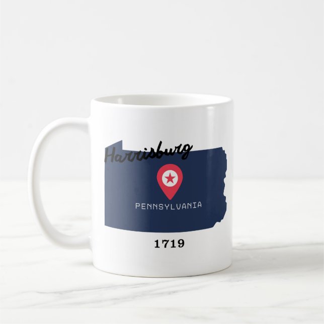 Taza De Café Harrisburg coffee mug  (Izquierda)
