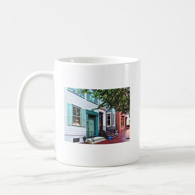Taza De Café Harrisburg PA - Edificio con puerta verde (Izquierda)