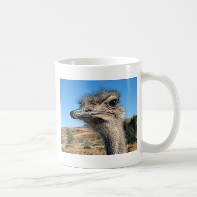 Taza De Café Harry el Ostrich Feliz (Derecha)