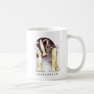 Taza De Café Harry Potter   acuarela del Badger HUFFLEPUFF™