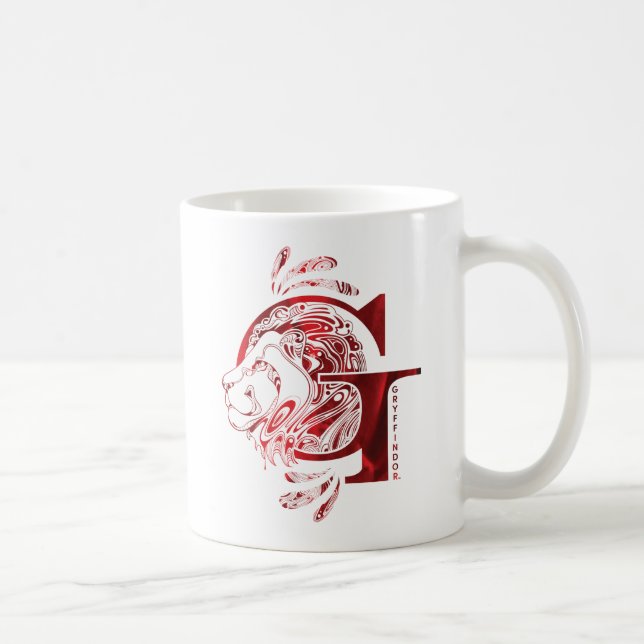 Taza De Café Harry Potter | Aguamenti GRYFFINDOR™ Gráfico (Derecha)