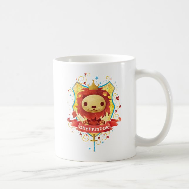 Taza De Café Harry Potter | Encantador Escudo GRYFFINDOR™ (Derecha)