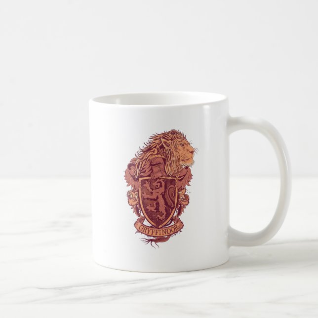 Taza De Café Harry Potter | Escudo de León de Gryffindor (Derecha)