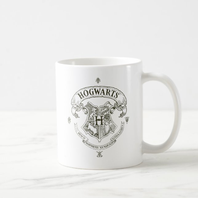 Taza De Café Harry Potter | Escudo de pancartas de Hogwarts (Derecha)