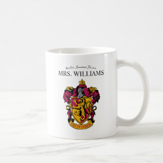 Taza De Café Harry Potter | Escudo Gryffindor House
